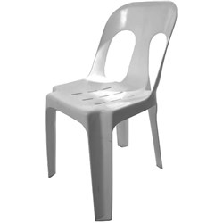 Rapidline Pipee Stackable  Polypropylene Chair Grey