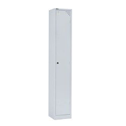 Rapidline Go Locker 1 Door 380W x 455D x 1830mmH Silver Grey