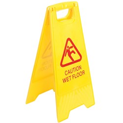 Italplast A-Frame Safety Sign Wet Floor 390x300x595mm Yellow