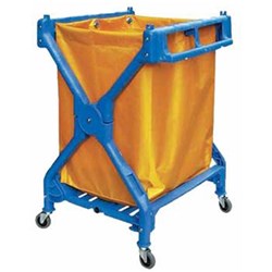 Cleanlink Trolley Scissor Trolley Blue 