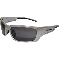 Maxisafe Denver Safety Glasses Smoke Lens Pearl Silver Frame  