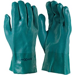 Maxisafe Gauntlet Double Dipped Gloves 27cm Green 