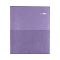 Collins Vanessa Diary Quarto Vertical Week To View Purple 