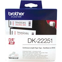 Brother DK-22251 Continuous Paper Tape 62mm x 15.24m White