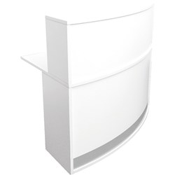 Rapidline Modular Reception Counter 1339W x 872D x 1160mmH White