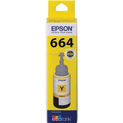 Epson T664 EcoTank Ink Refill Bottle Yellow