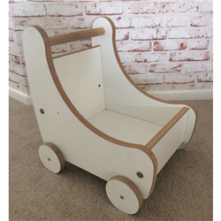 Wooden Dolls Pram