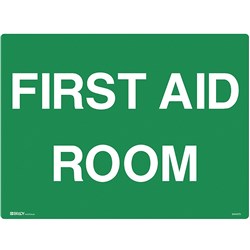 Brady Emergency Sign First Aid Room 600W x 450mmH Polypropylene White/Green