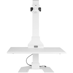 Ergovida Electric Desktop Sit-Stand Single Monitor Riser White