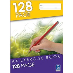 Sovereign Exercise Book A4 8mm Ruled 128 Page  