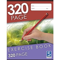 Sovereign Exercise Book 225x175mm 8mm Ruled 320 Page  