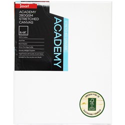 Jasart Academy Stretched Canvas 8 x 10 Inch Thin Edge 280gsm 