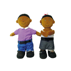 Miniland Etni Fastening Self Care Doll African Boy