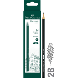 Faber-Castell Economy 1111 Graphite Pencil 2B - Bx6