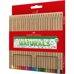 Faber-Castell Naturals Colour Pencils - Box of 24