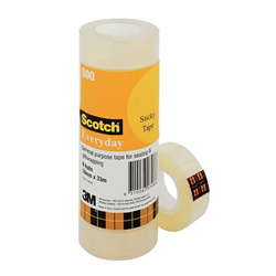 Scotch Sticky Tape - 18mm x 33mm Small 1 Roll