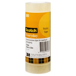 Scotch Sticky Tape - 18mm x 33m Small 8 Pack