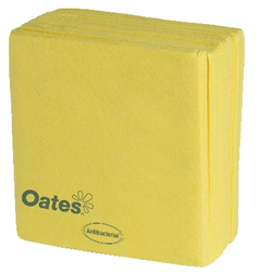 Oates Antibacterial Cloth Yellow 20 Pack HW-003-Y