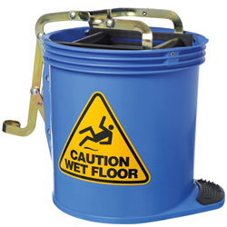 Oates Contractor Wringer Mop Bucket Blue 15L IW-005B