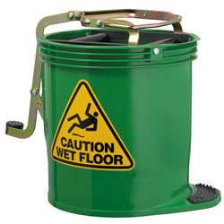 Oates Contractor Wringer Mop Bucket Green 15L IW-005G