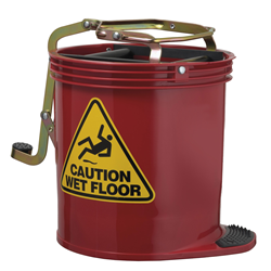 Oates Contractor Wringer Mop Bucket Red 15L IW-005R