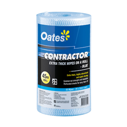 Oates Contractor Extra Thick Wipes Roll 90 Sheets - Blue  CLR-090-B