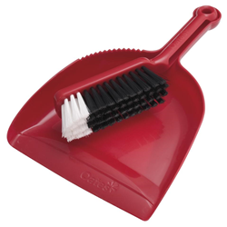 Oates Dustpan and Broom Set - Red B-10207-R