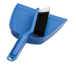 Oates Dustpan and Broom Set - Blue B-10207-B