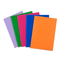 Contact Book Sleeves Slip On 9X7 Solid Colours Pk5