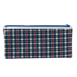 Celco Pencil Case 340x170mm 1 Zip Tartan Asst