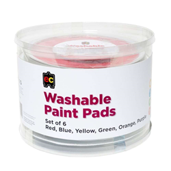 EC Paint Stamper Pads 15cm Assorted Colours 6 Pack