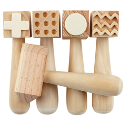 Wooden Pattern Hammer 5 Pack