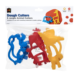 EC Dough Cutters Jungle Animals 6 Pack