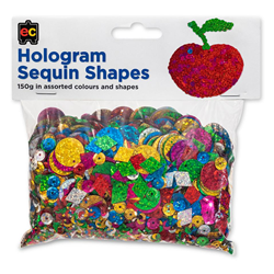 EC Hologram Sequins Shapes 150g