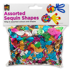 EC Sequins Assorted Shapes 150gm