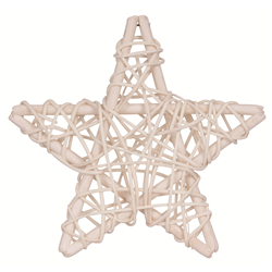 Natural Mesh Stars 12cm 10 Pack