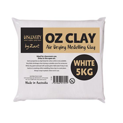 Air Drying Modelling Clay White 5Kg