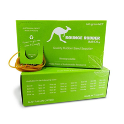 Bounce Rubber Bands 100gm Asst Sizes and Colours