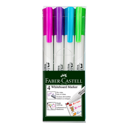 Faber-Castell Slim Whiteboard Markers Fashion Colours - Pack of 4