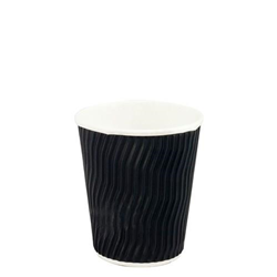 Paper Coffee Cup Cool Wave Double Wall Black 8 Oz Ctn 500