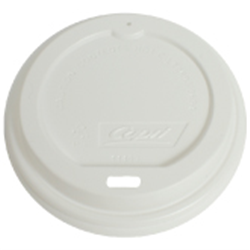 Lid Plastic To Suit 12 Oz Hot Paper Cup White 92mm Pt 100