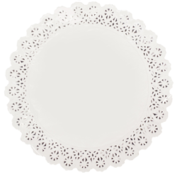 Doyleys Paper Lace Round White 9 Inch 24cm 2000 Ctn