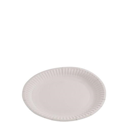 Paper Plate Uncoated White 150mm