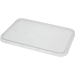 Lid To Suit Pp Rectangular Containers 500ml To 1000ml Clear Ctn 500