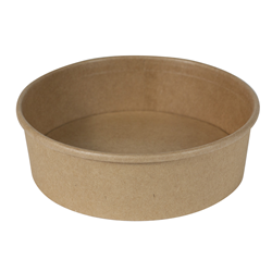 Round  Salad Bowl Pe Lined Kraft 16 Oz Pkt 50