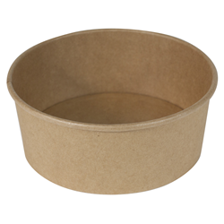 Salad Bowl Round PE Lined Kraft 24 Oz Pkt 50