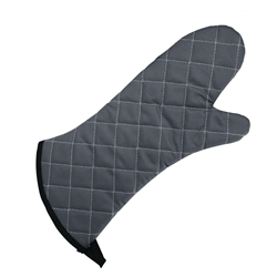 Vogue Flame Retardant Oven Mitt Charcoal - 430mm 