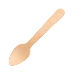 Fiesta Compostable Birch Wooden Teaspoon - 110mm (Pack 100)