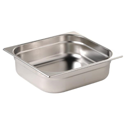 Vogue Stainless Steel 1/2 Gastronorm Tray 100mm 6.2Ltr