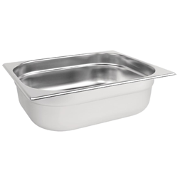 Vogue Stainless Steel 1/2 Gastronorm Tray 65mm 4 Ltr